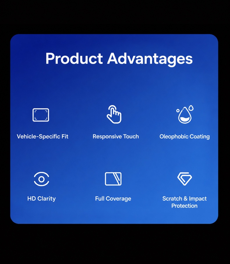 Tesla Model Y / YL · Product Range tempered glass — detail image 152