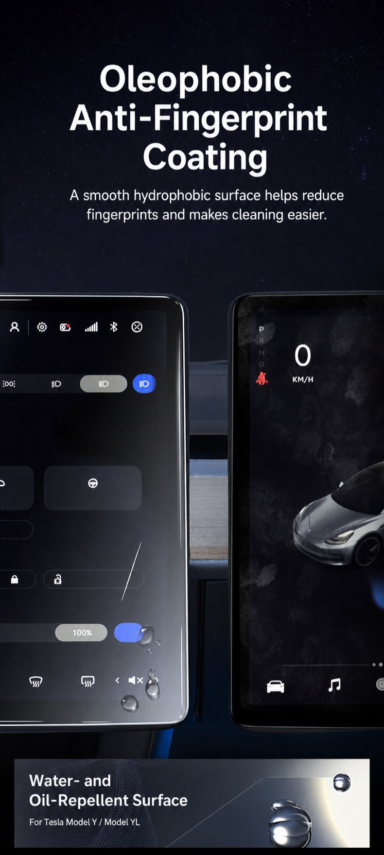Tesla Model Y / YL · Product Range tempered glass — detail image 155