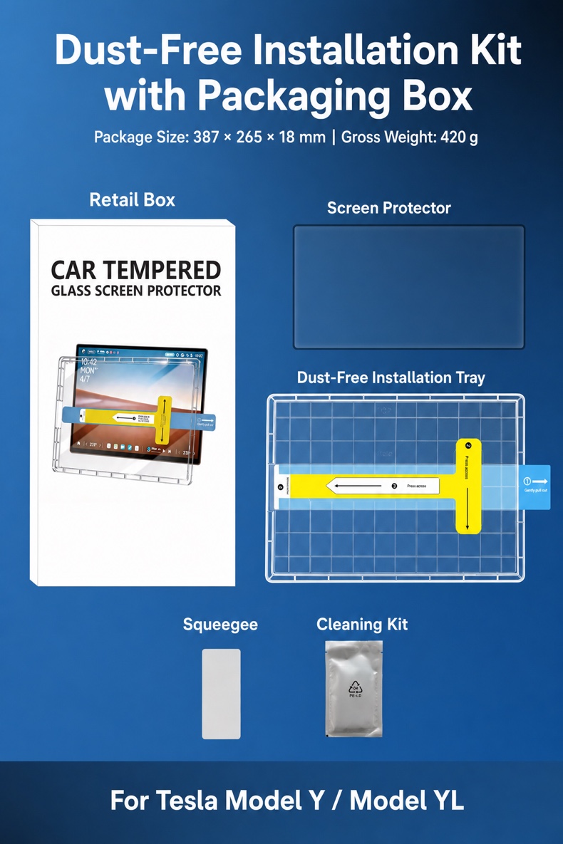Tesla Model Y / YL · Product Range tempered glass — detail image 159