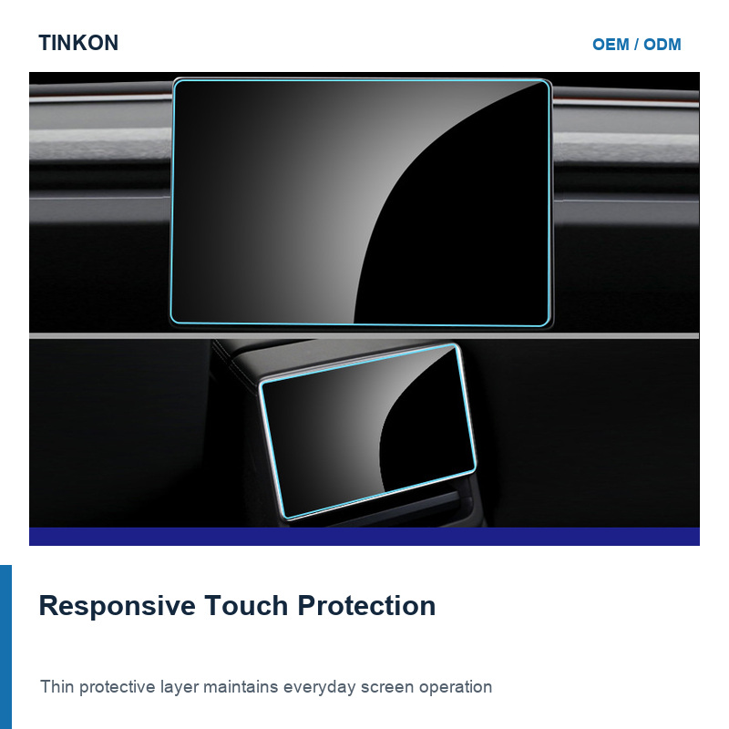 TINKON center and rear display protector product reference for Tesla Model 3 Highland